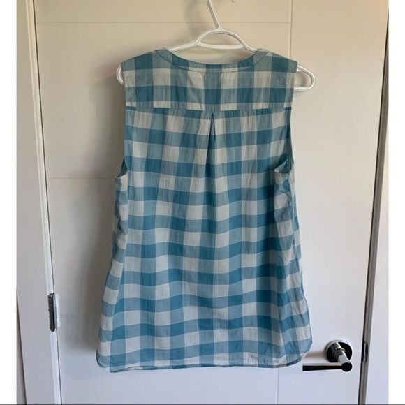 Eddie Bauer Vintage Sleeveless Plaid Top - Picture 4 of 6